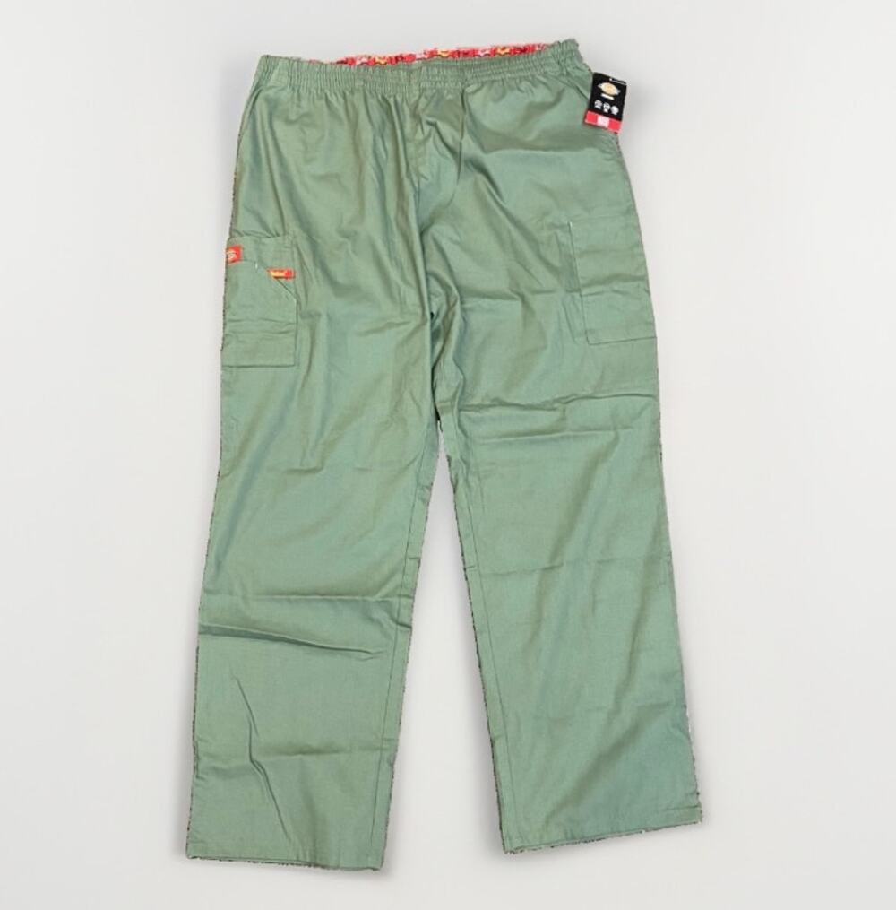 Dickies EDS Signature Women's Pull-On Cargo Scrub Pants Olive/Sage Size XL NWT